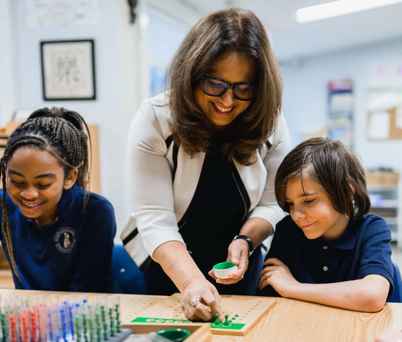 5th grade private school teacher and students