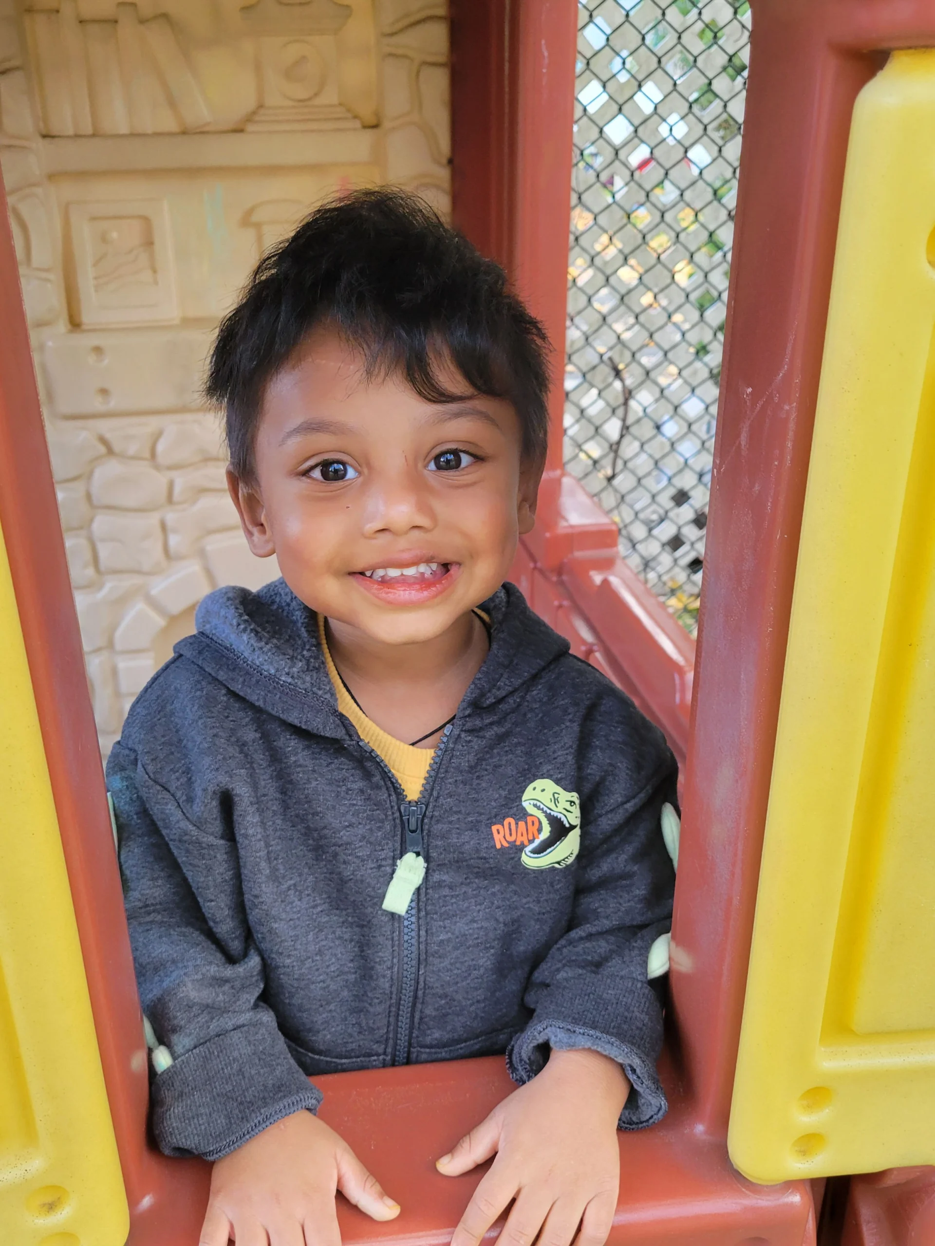 Toddler at his preschool in danbury